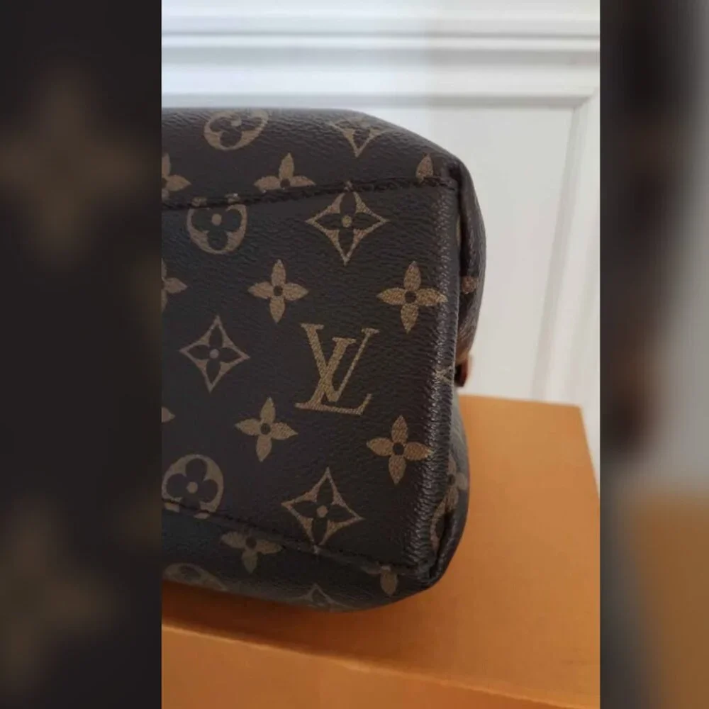 Louis Vuitton Rivoli NV PM Monogram Purse Bag With Tan Accents Authentic - Picture 5 of 16